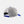 Gray mesh cap with blue bill on a light gray background