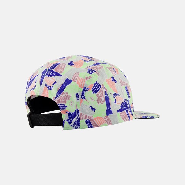 Colorful patterned cap on a white background