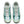 A top down look at a men's new balance shoe, highlighting the laces and the comfy looking mesh.