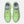 Pair of neon green running shoes with New Balance branding on a white background