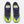 Navy and green running shoes with 'sclelite' branding on a white background