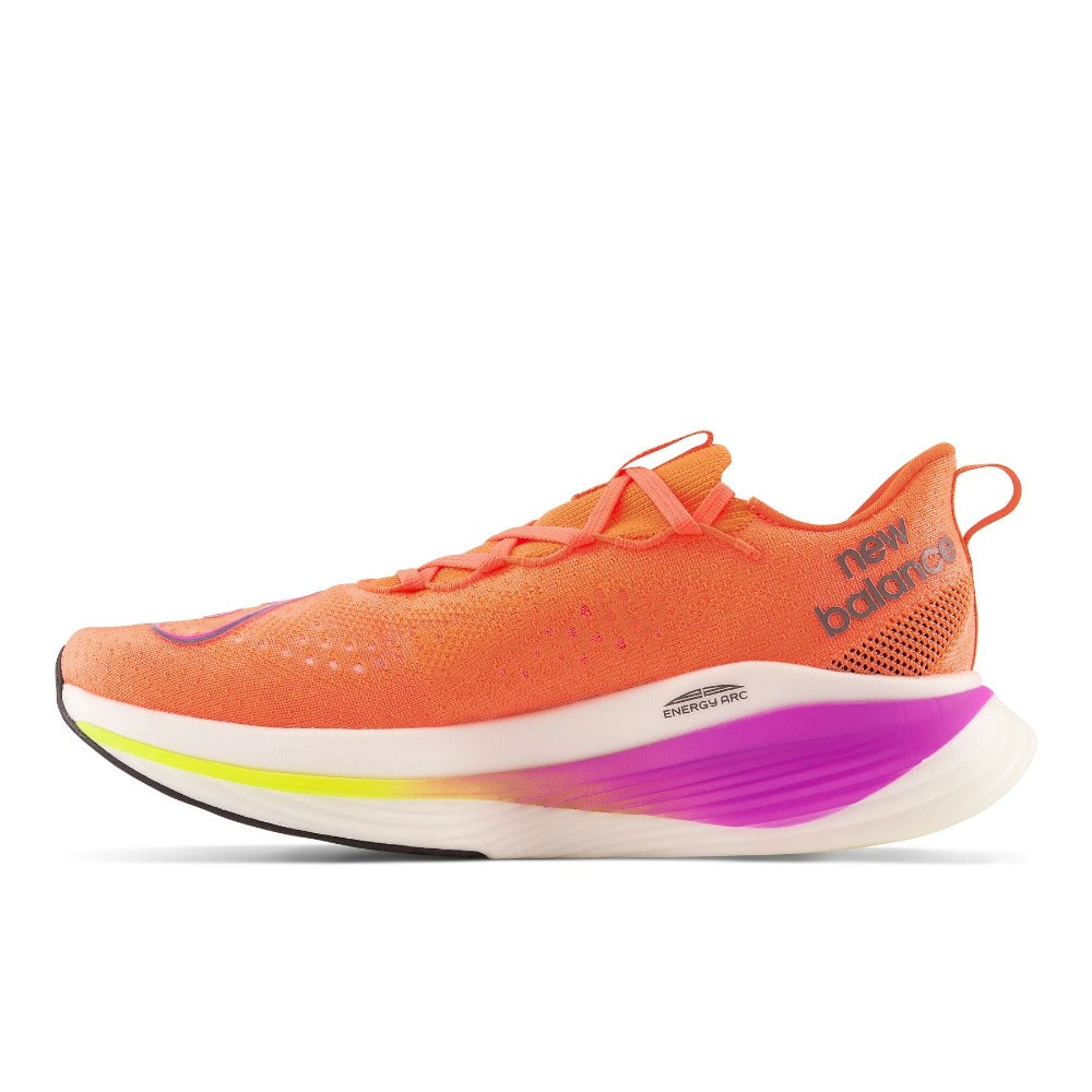 Medial view of the Men's Super Comp Elite 3 in Neon/Dragonfly