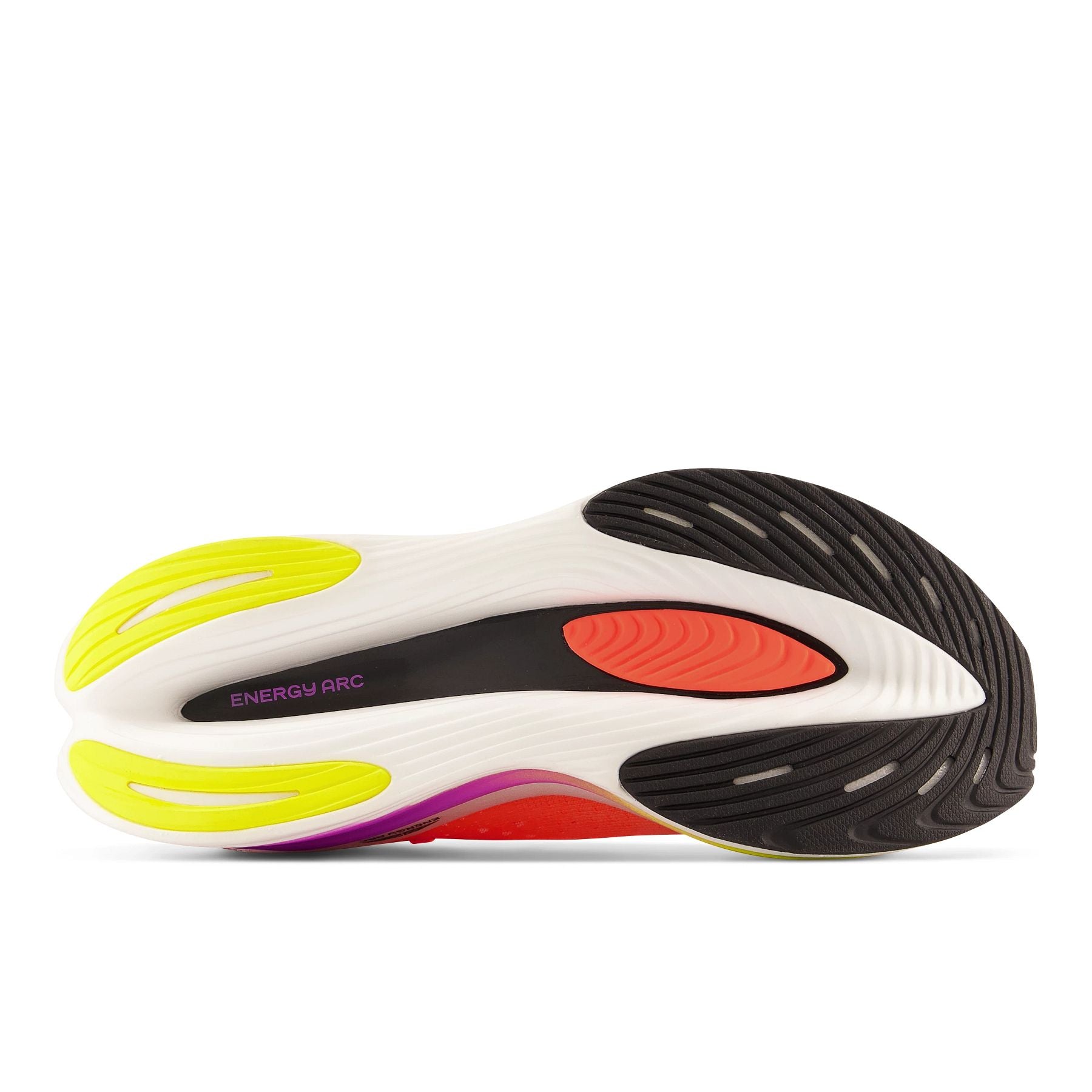 Bottom (outer sole) view of the Men's Super Comp Elite 3 in Neon/Dragonfly
