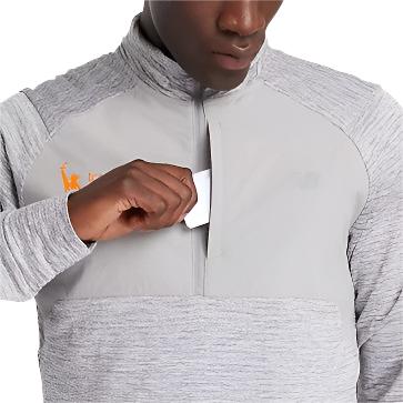 Men's NYC Marathon Athletics Heat Grid Half Zip