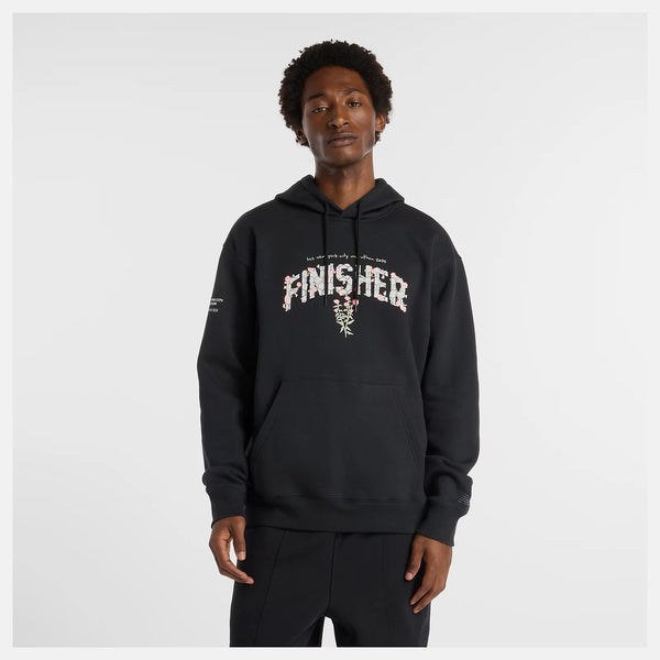 NYCM Marathon black fleece hoodie