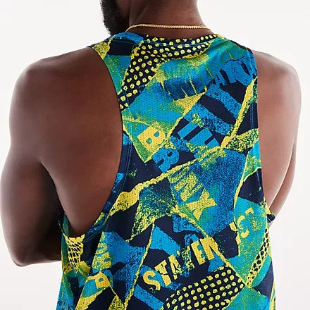 Men's NYC Marathon RC Essential Printed Singlet