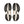 Black and white shoe sole design on a white background