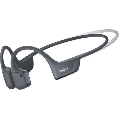 Shokz open-ear headphones on a white background
