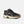 Gray sneaker with brown sole on a white background