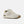 Beige sneaker with brown accents on a white background