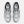 White running shoes with black accents on a white background