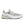 A pair of New Balance running shoes with a primarily gray color and white accents.