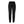 Black pants with a brand logo on a white background
