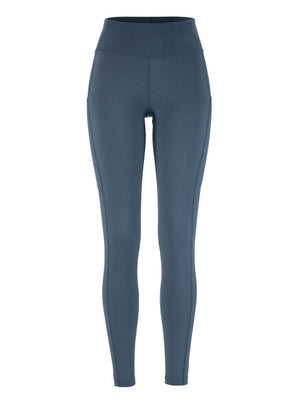 Blue leggings on a white background