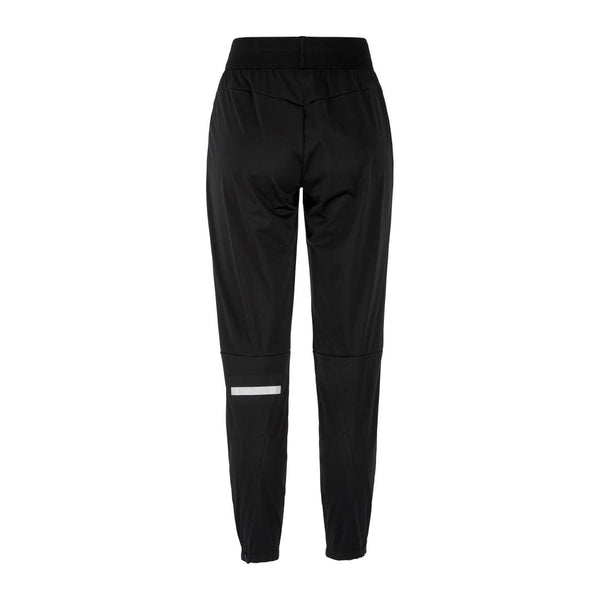 Black pants with reflective strip on a white background