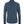 Blue long-sleeve shirt with a high collar on a white background
