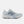 Light blue running shoe with New Balance logo on a white background