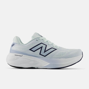 Light blue running shoe with New Balance logo on a white background