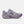 A New Balance running shoe in a light lavender-gray colorway, featuring a textured mesh upper, a prominent 'N' logo on the side, and a thick cushioned sole, shown against a plain light gray background.