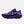 The medial side of a purple athletic shoe with New Balance logo on a white background