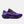 Purple running shoe with New Balance logo on a white background