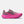 Pink and purple running shoe on a white background
