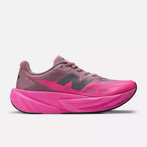 Pink and purple running shoe on a white background