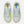 A pair of New Balance SCelite running shoes shown from a top-down view. The shoes feature a white mesh upper with light blue and lime green accents, white laces, and a bright lime green outsole.