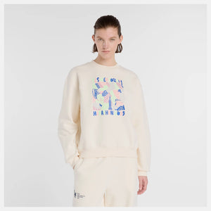 An essential fleece crew designed for comfortable wear.