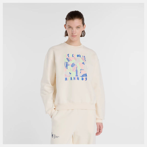 An essential fleece crew designed for comfortable wear.
