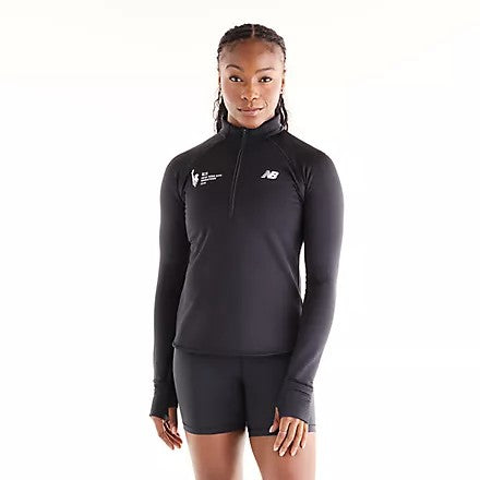 Women's NYC Marathon RC Essential Heat Grid 1/2 Zip