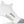 A medial view of the Feetures Elite Max Cushion running sock (left foot) in the color white.