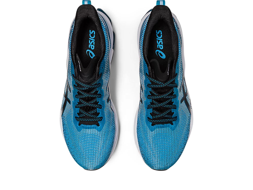 Top view of the Men's ASIC Kinsei Blast LE 2 in the color Island Blue