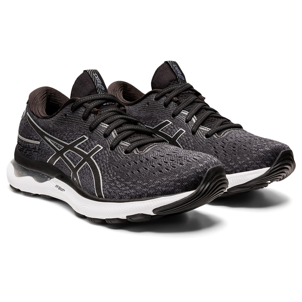 The Women's Nimbus 24 is one of the classics from ASICS. It's been one of the best-selling cushioned neutral shoes for many years and will no doubt continue that trend with version 24. Women's Gel-Nimbus 24 - Wide "D" This is the wide version of the Black and White colorway.