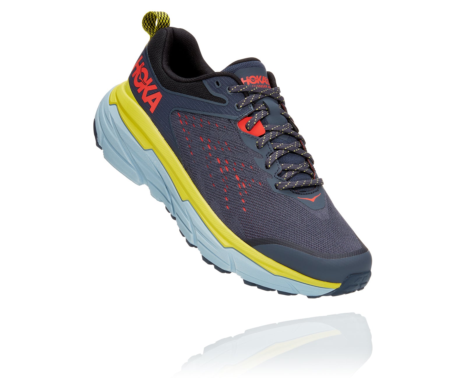 In its sixth iteration, the Men's Hoka Challenger 6 continues its reputation for versatility. As its name suggests, this all-terrain shoe does it all — performing light on the trail and smooth on the street, thanks to its midsole shape and outsole construction. Purposefully designed for versatile traction, its distinctive outsole has zonal construction to optimize grip and weight. The Challenger ATR 6’s delivers smooth transitions from one surface to another. 
