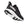 Back angled view of the Men's HOKA Clifton 9 in the wide 2E width - color Black/White