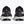 Back view of the Men's HOKA Clifton 9 in the wide 2E width - color Black/White