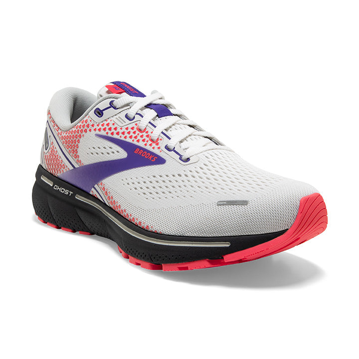 The Women's Brooks Ghost was originally introduced in 2008 with the goal of creating the go to neutral shoe for runners.  There is no doubt Brooks has succeed.   This style is right at the top because its soft, smooth and ready for the run.  Version 14 now has 100% DNA loft in the midsole which is responsible for creating lots of cushion, yet it remains durable and doesn't feel squishy. The upper now features a 3D Fit Print that balances stretch and structure in order to adjust comfortably to your foot.