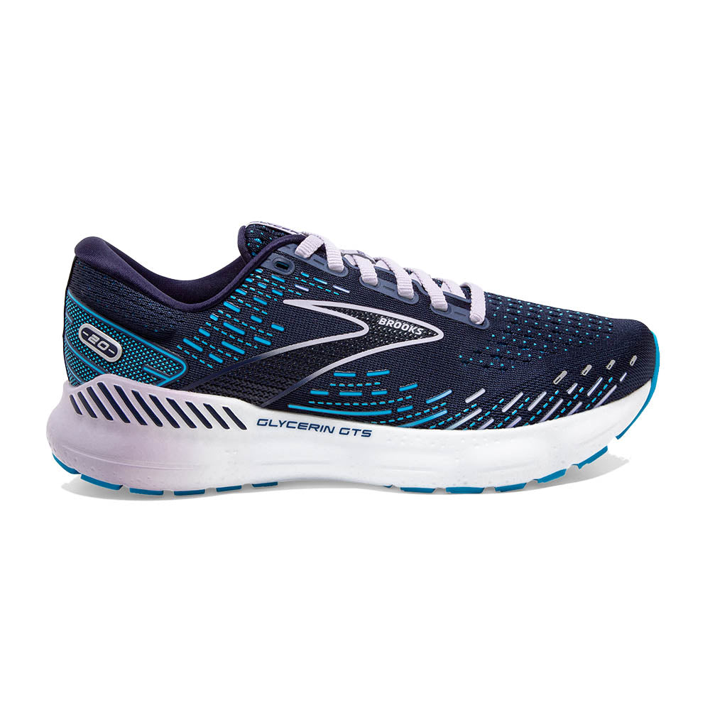Running doesn’t have to hurt your feet. Or knees. Or hips. The Glycerin GTS 20 features Brook's GuideRails support technology that keeps excess movement in check so you stay in your ideal stride. Plus, supremely soft DNA LOFT v3 ensures these super cushioned running shoes deliver total comfort.