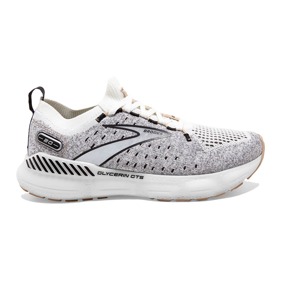 Super soft and sleek, the Glycerin StealthFit GTS 20 women's cushioned support running shoes deliver total comfort thanks to supremely soft cushioning, silky smooth transitions, and a sleek new fit that feels seamless. Plus, Brook's GuideRails support helps keep you in stride even as you fatigue.