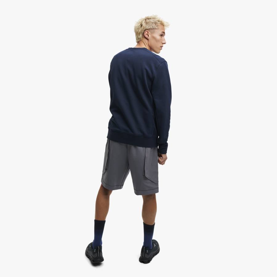 Back view of the Men's Crew Neck by ON in the color Navy