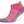 A lateral view of the Balega Silver no show running sock in the color bright lilac watermelon.