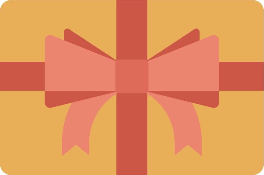Graphic of a gift card