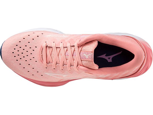 Top view of the Women's Wave Inspire 19 SSW in the color Peach Bud / Vaporous Grey