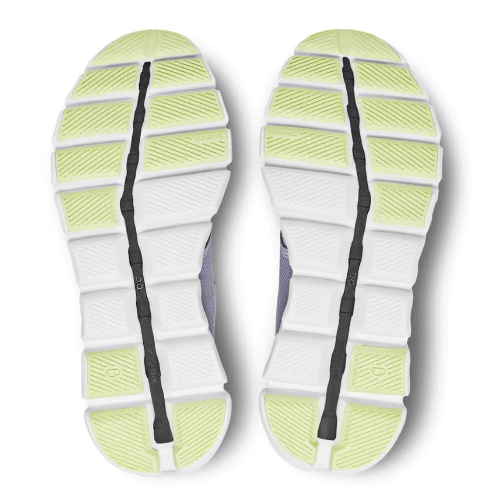 Bottom (outer sole) view of the Women's ON Cloud X 3 in the color Nimbus/White