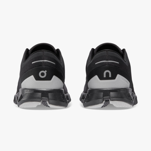 Back view of the Men's ON Cloud X 3 cross trainer in the color black