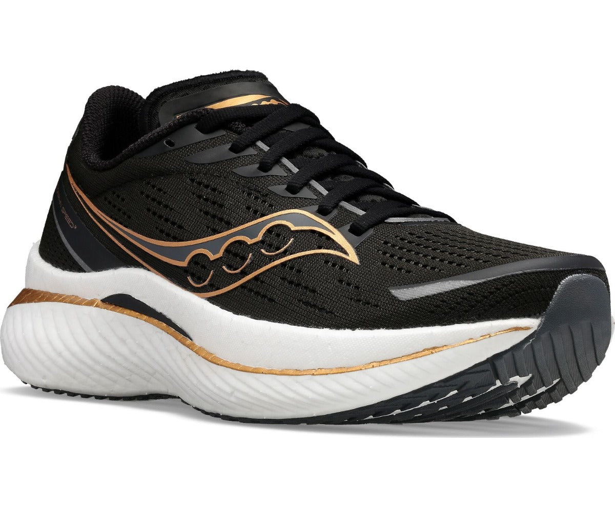 The Endorphin Speed from Saucony is a favorite of many runners.  It's very light, very fast and feels good on the feet