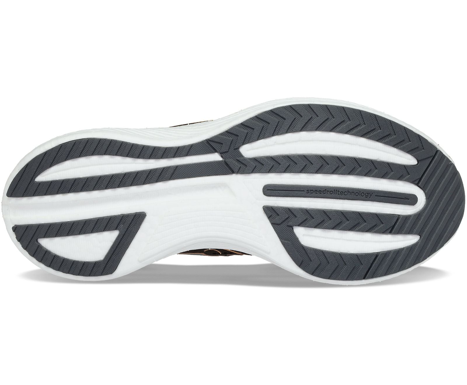 The outsole of the Endorphin Speed 3 tells part of the story of this shoe.  It has very little carbon runner on bottom and that allows the shoe to be softer and lighter