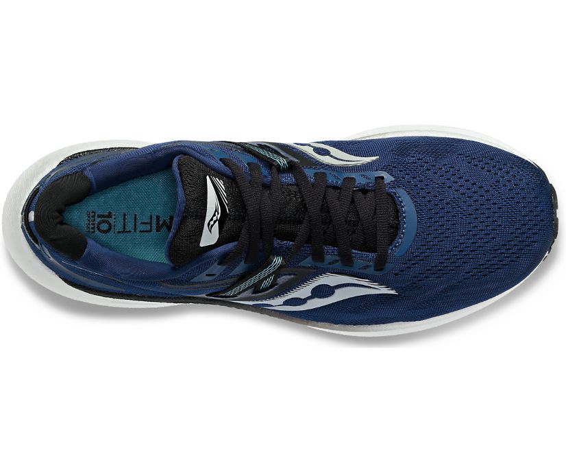 Top view of the Men's Triumph 20 by Saucony in the color Twilight/Rain