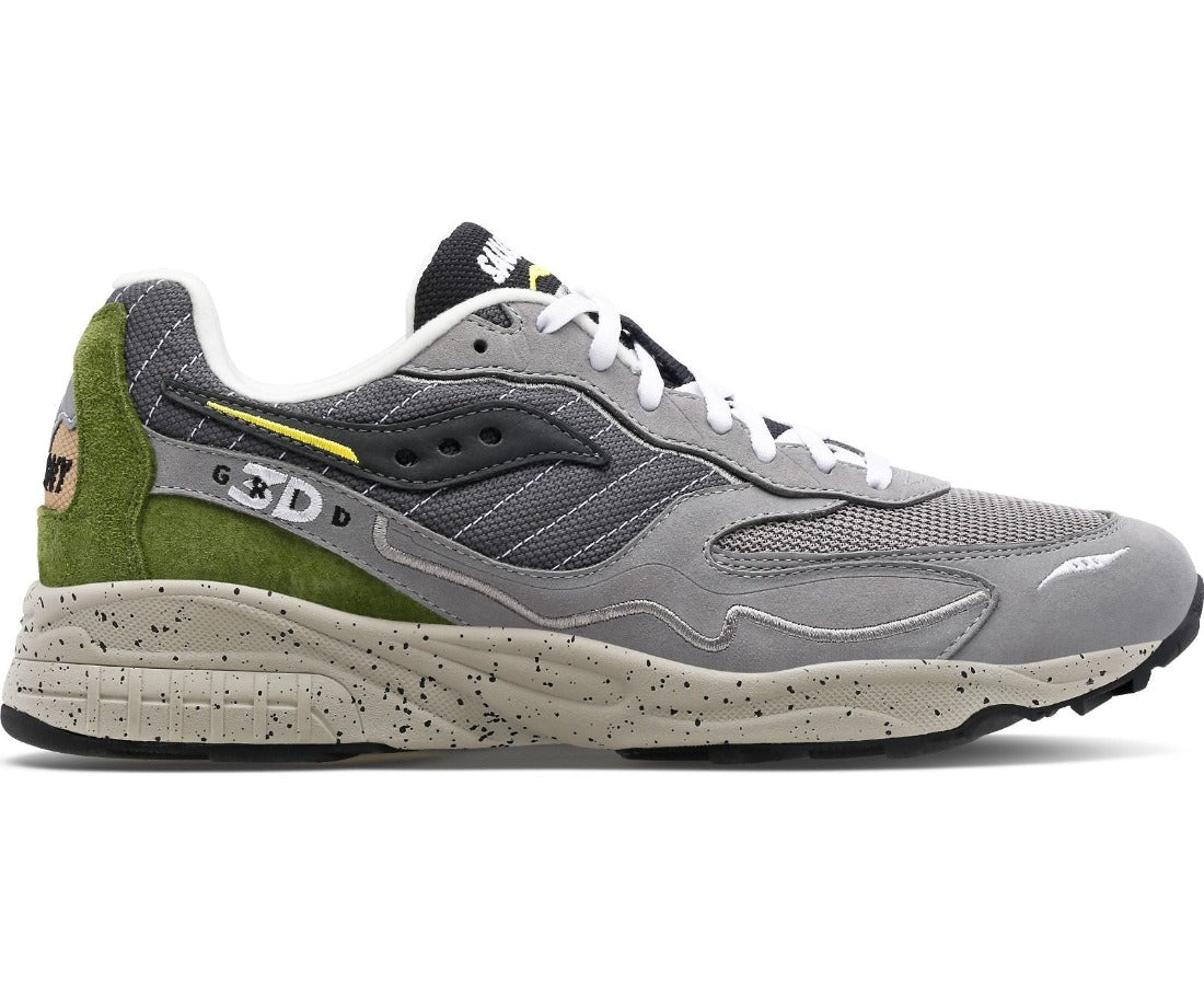 The Men's 3D Grid Hurricane is back in its original colors, just as though Saucony plucked it straight from the 1997 catalogue